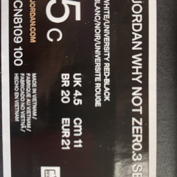 👟Jordan Why not Zero3 SE Toddler 5c - Picture 7 of 12